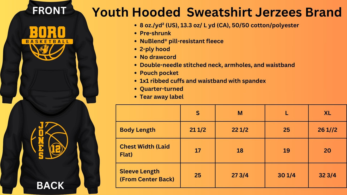 🐾🏀MMS Boys Basketball Hoodie Sweatshirt🏀🐾