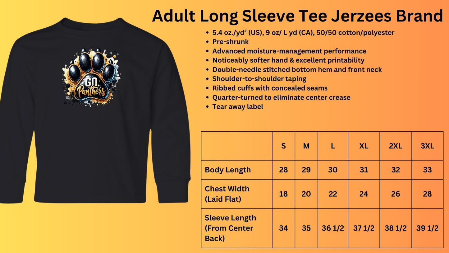 🐾MMS Go Panthers Long Sleeve Tee🐾
