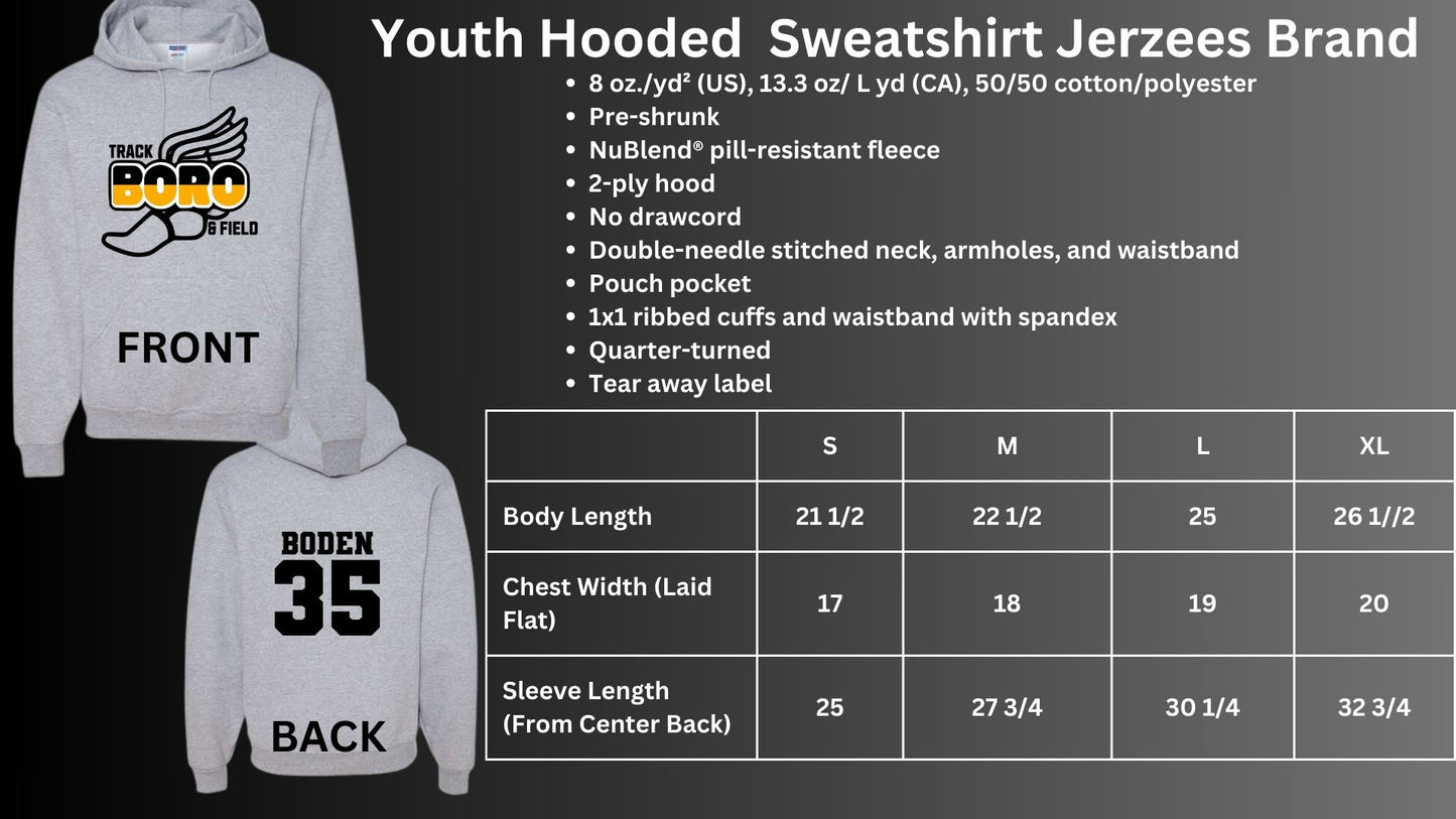 🐾🏃♂️➡️MMS Boro Track and Field Hoodie Sweatshirt🏃♂️🐾