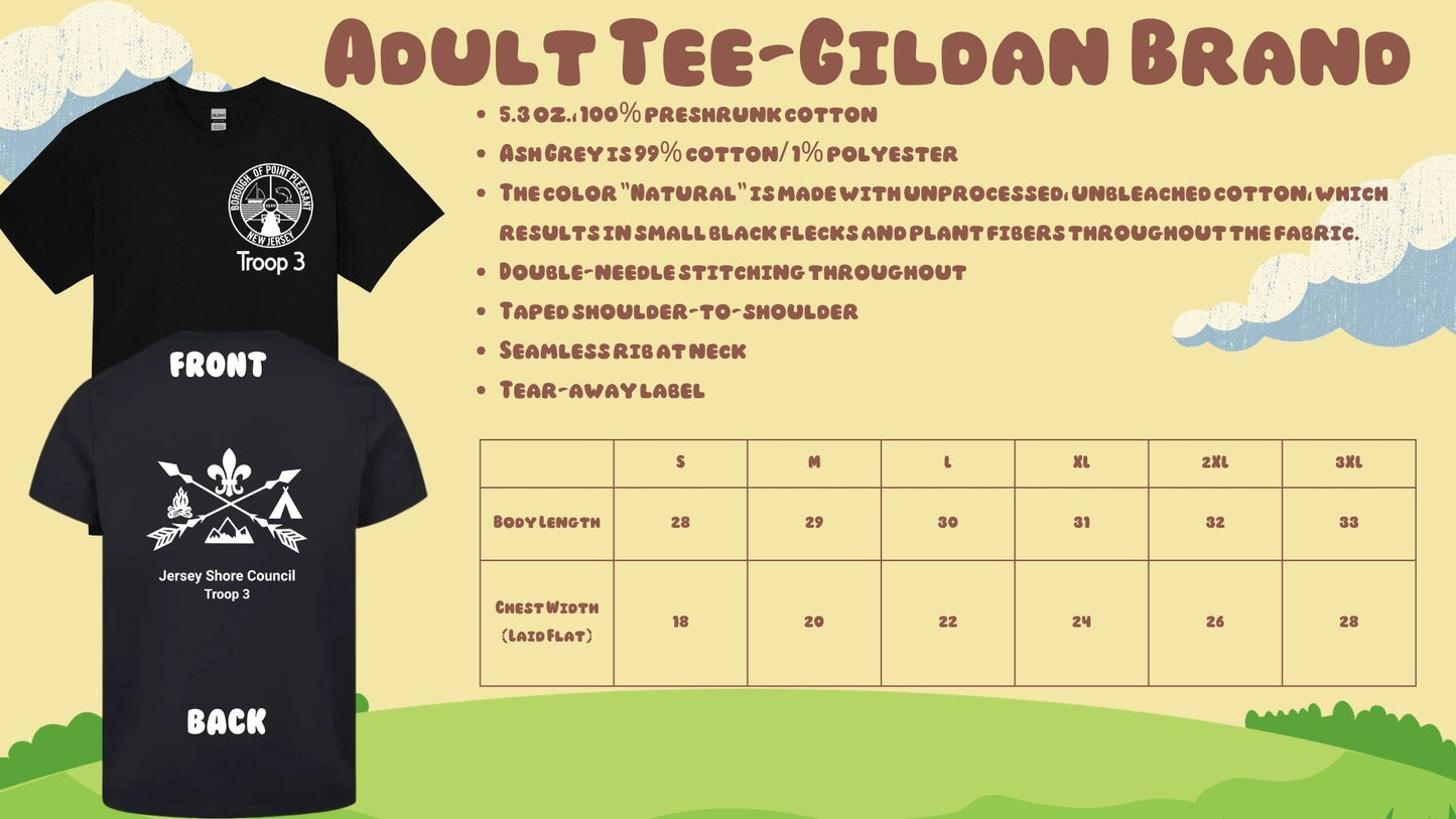 ⛺Troop 3 Short Sleeve Tees⛺