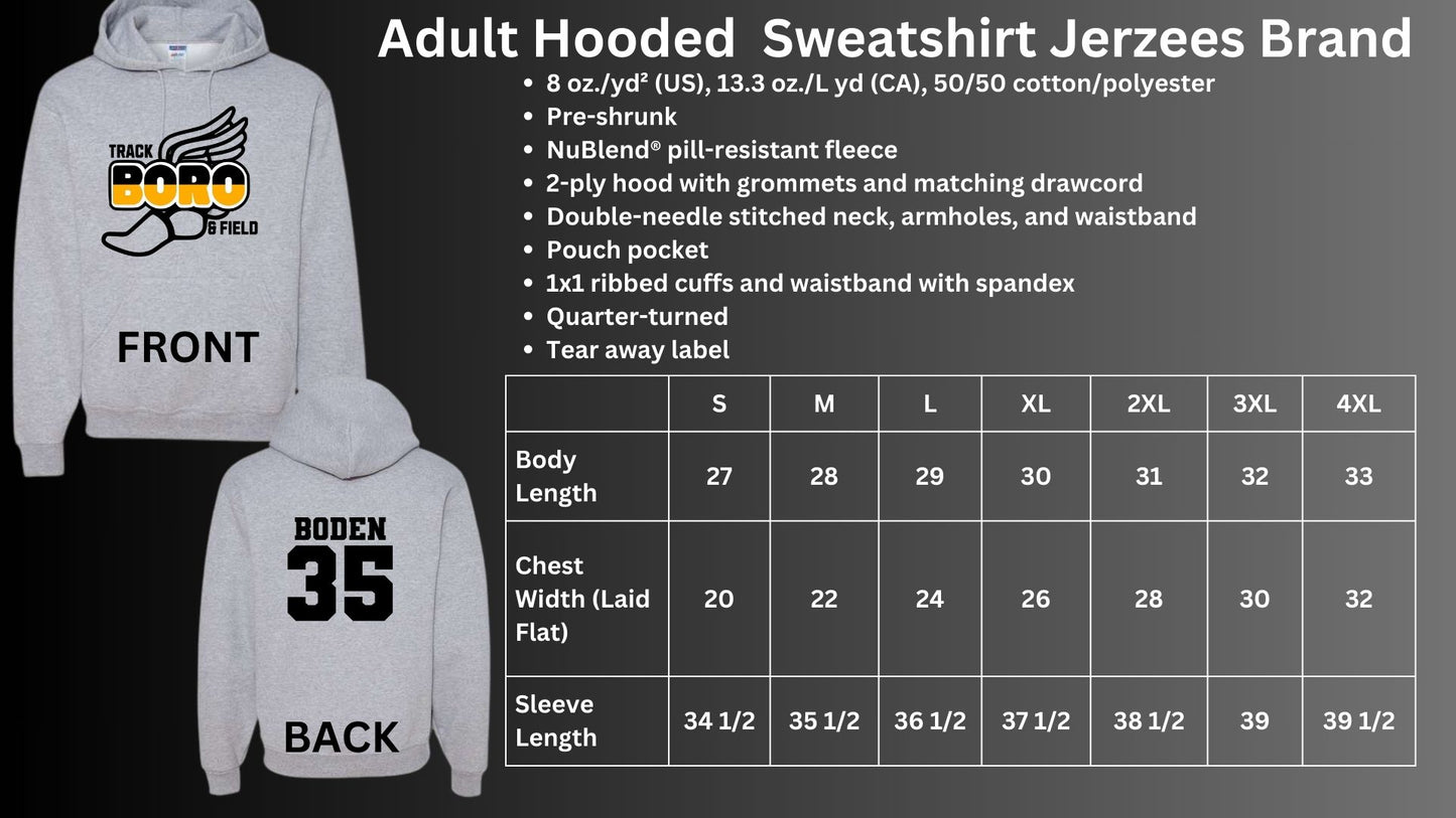 🐾🏃♂️➡️MMS Boro Track and Field Hoodie Sweatshirt🏃♂️🐾