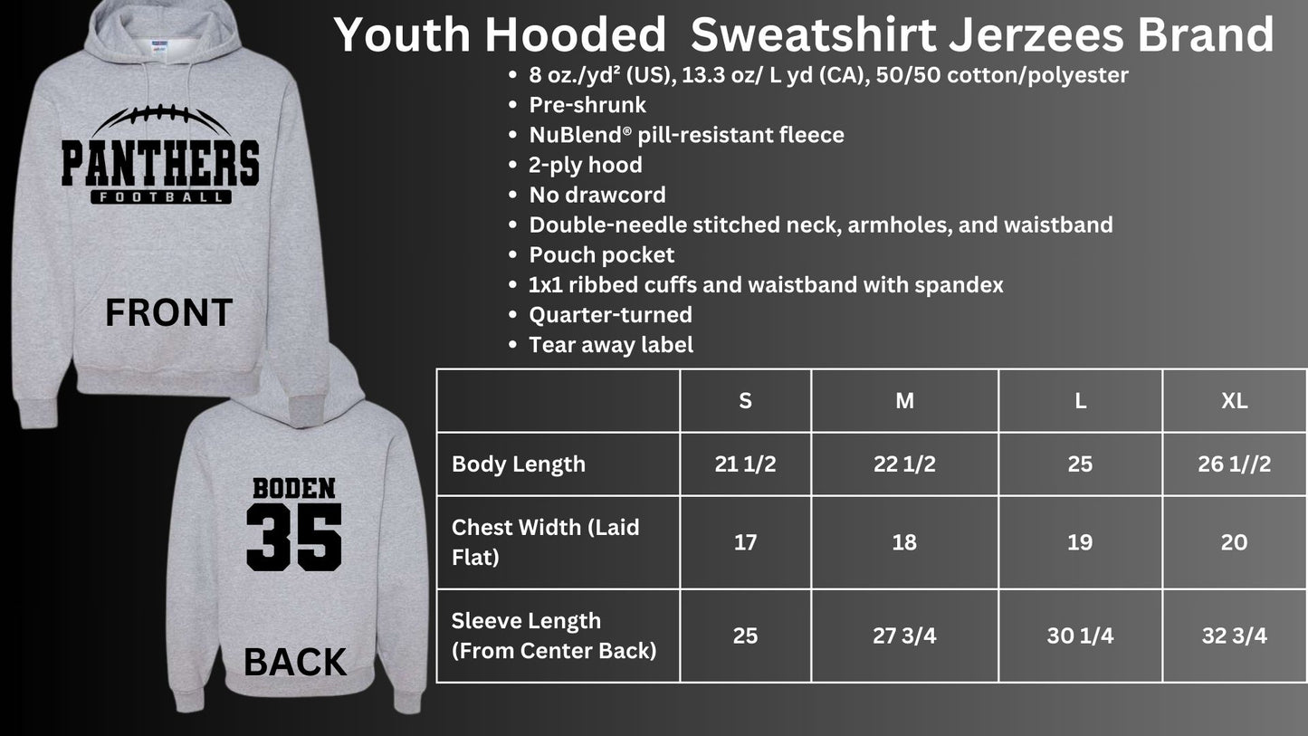 🐾🏈MMS Panthers Football Hoodie Sweatshirt🏈🐾