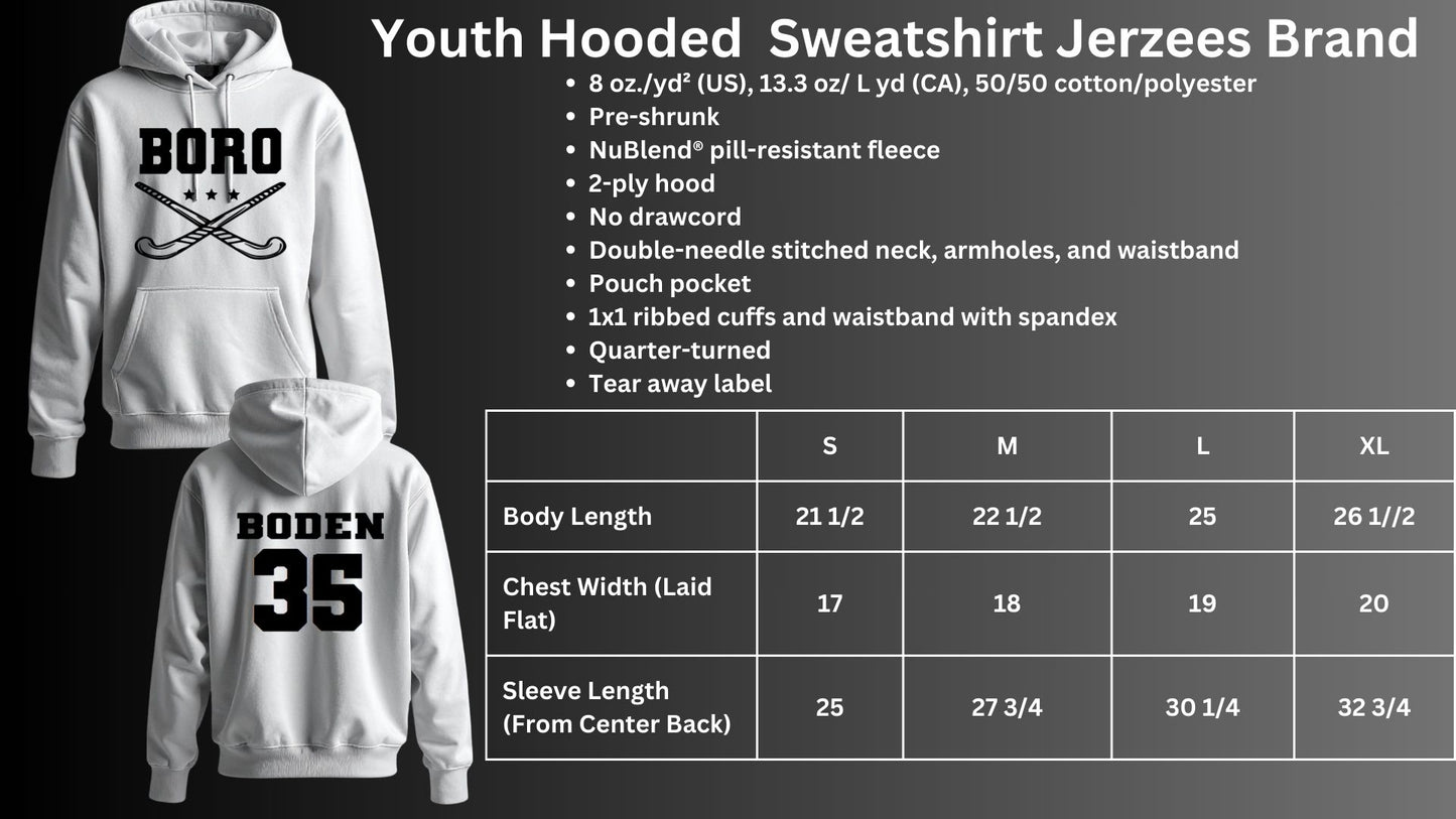 🐾🏒MMS Field Hockey GREY Hoodie Sweatshirt🏒🐾