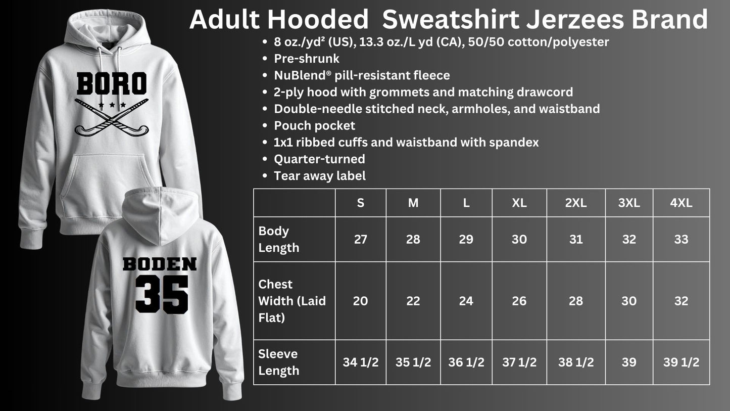 🐾🏒MMS Field Hockey GREY Hoodie Sweatshirt🏒🐾