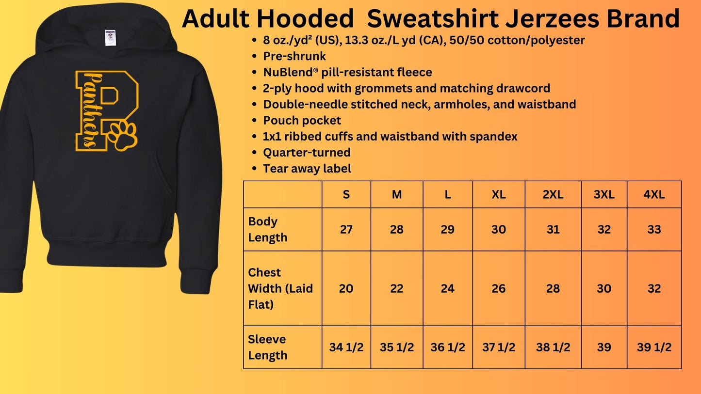 🐾P is for Panther Hoodie Sweatshirt🐾