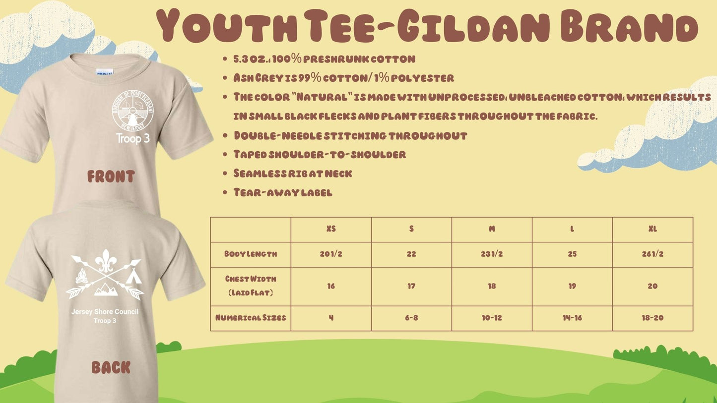 ⛺Troop 3 Short Sleeve Tees⛺