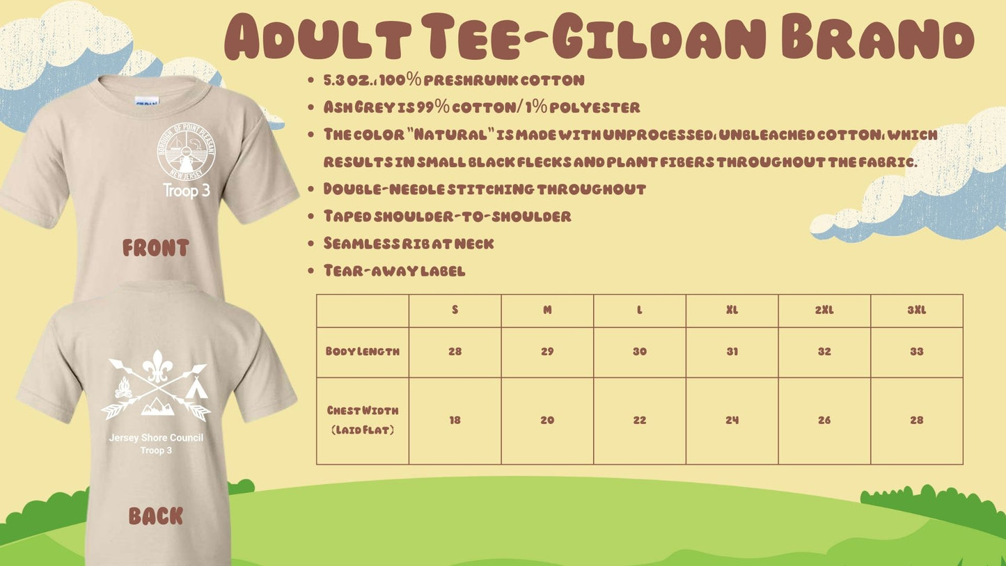 ⛺Troop 3 Short Sleeve Tees⛺