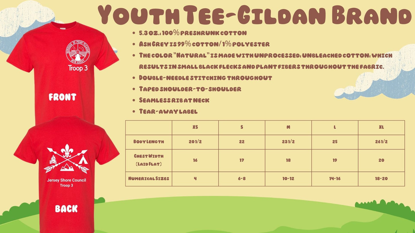 ⛺Troop 3 Short Sleeve Tees⛺
