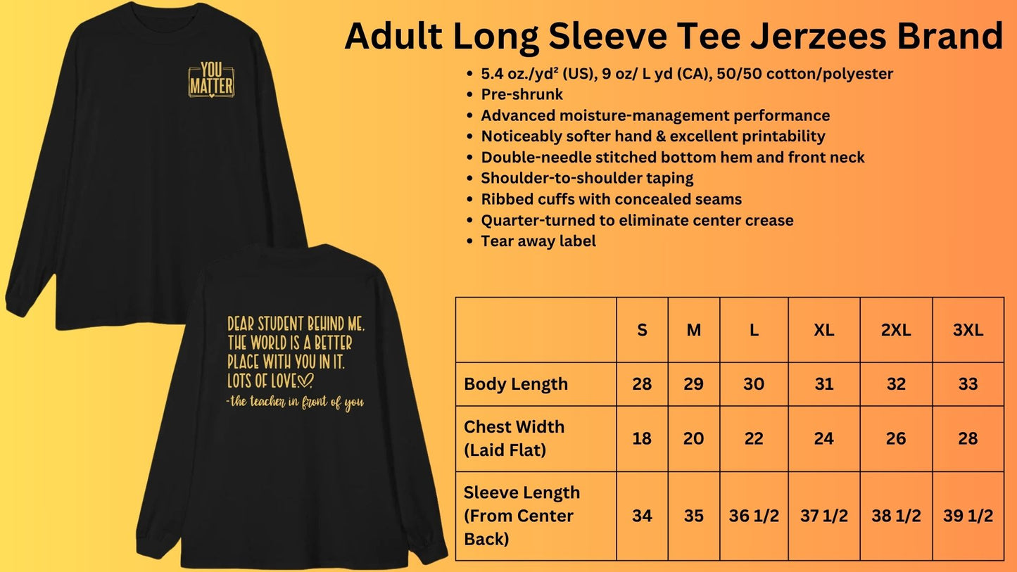 🐾STAFF You Matter Long Sleeve Tee🐾