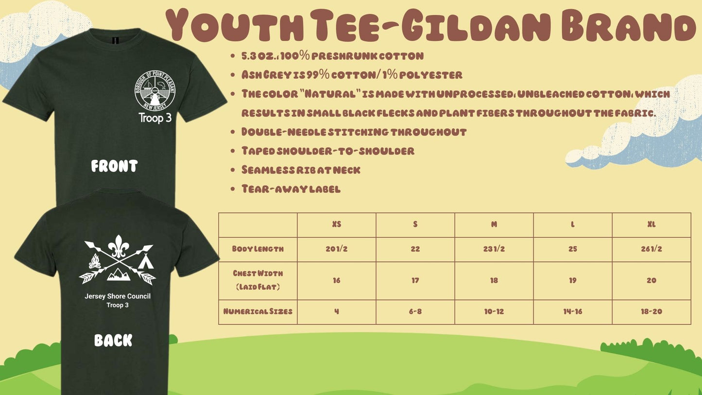 ⛺Troop 3 Short Sleeve Tees⛺