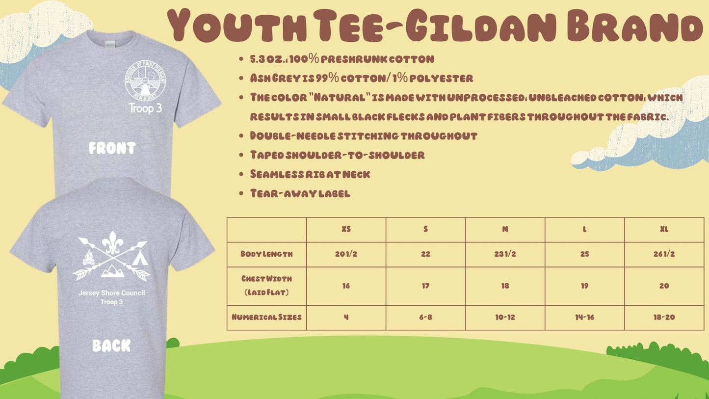 ⛺Troop 3 Short Sleeve Tees⛺