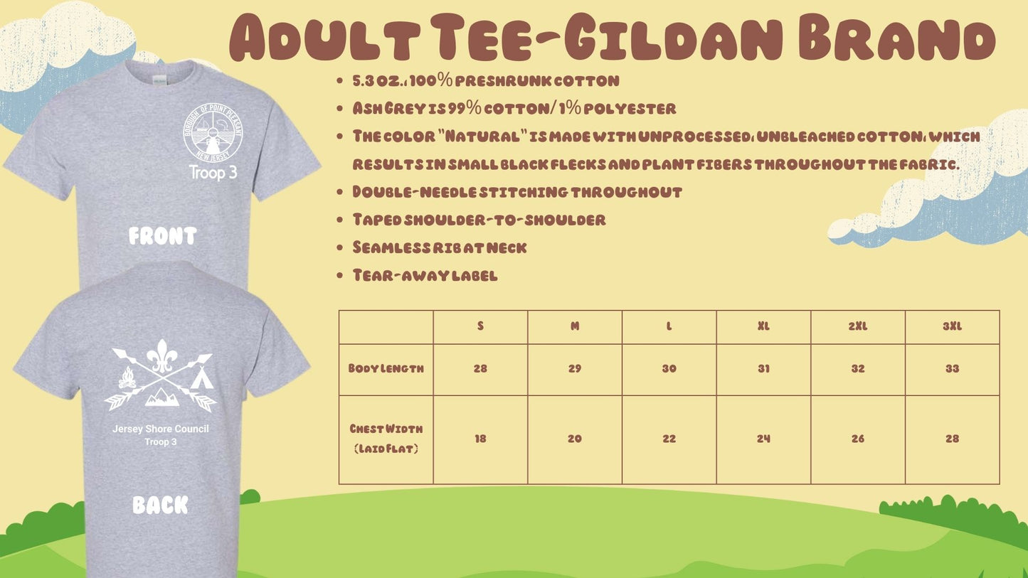 ⛺Troop 3 Short Sleeve Tees⛺