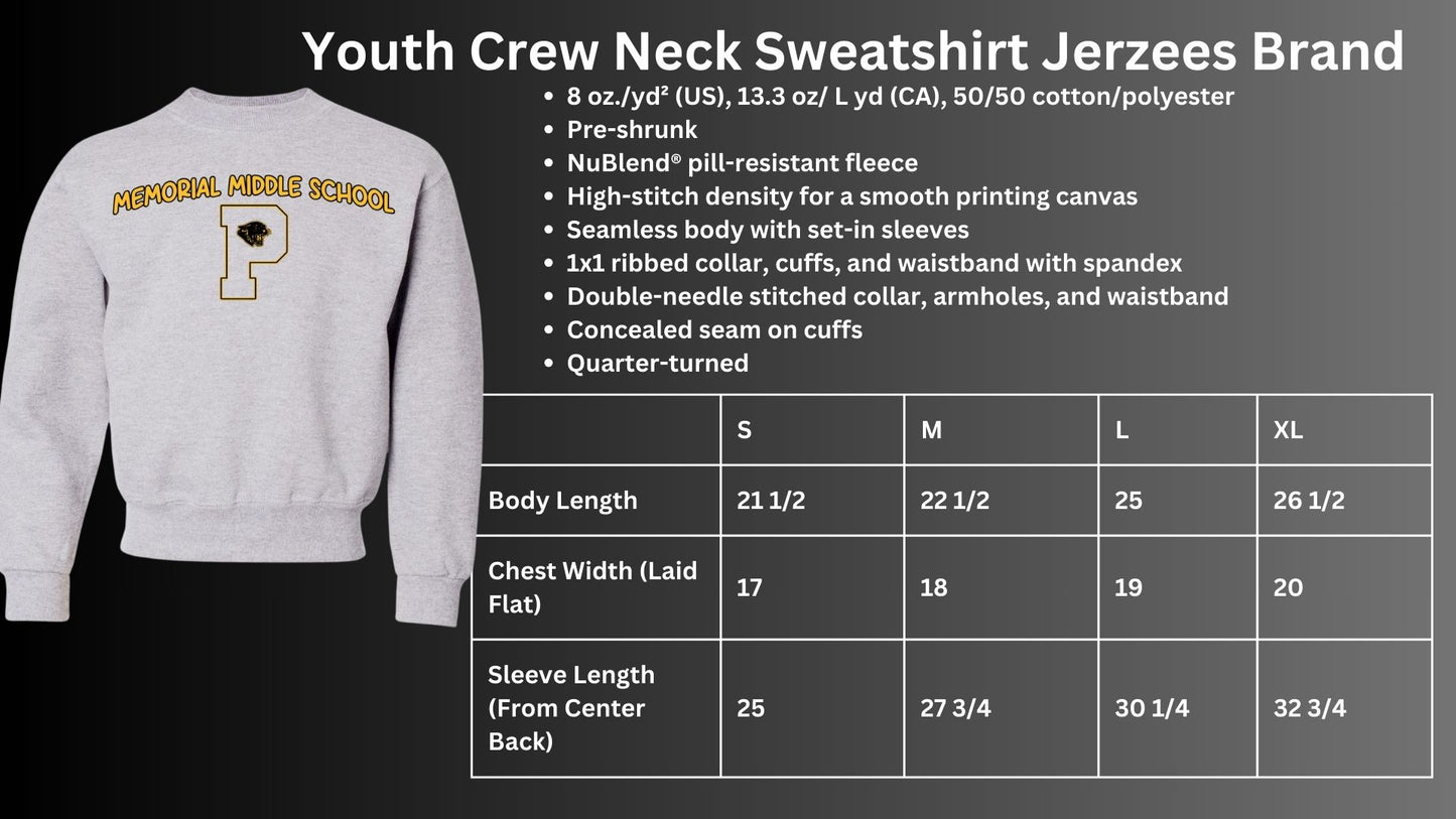 🐾MMS Panther Head P Crew Neck Sweatshirt🐾