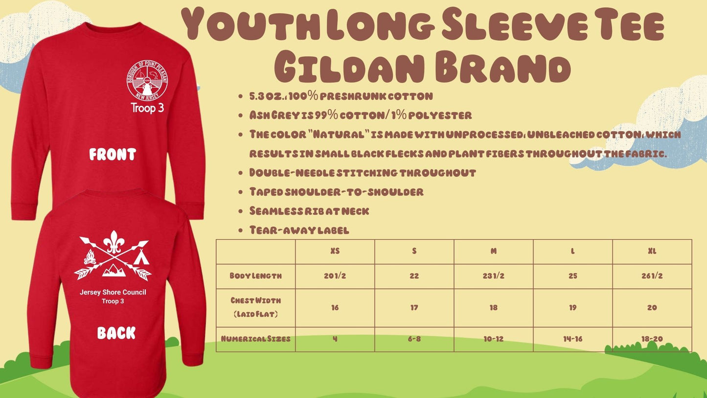 ⛺Troop 3 Long Sleeve Tees⛺