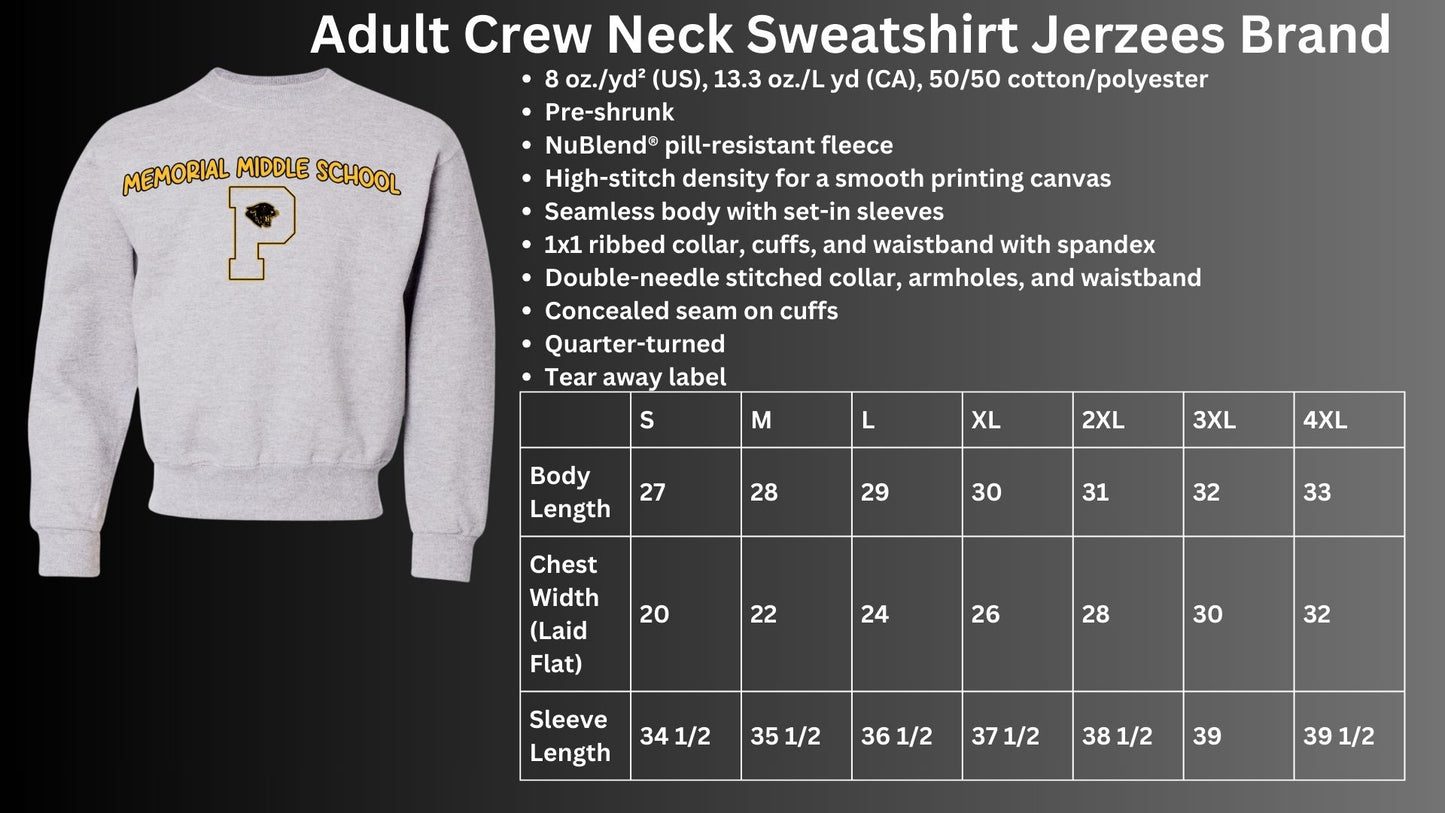 🐾MMS Panther Head P Crew Neck Sweatshirt🐾