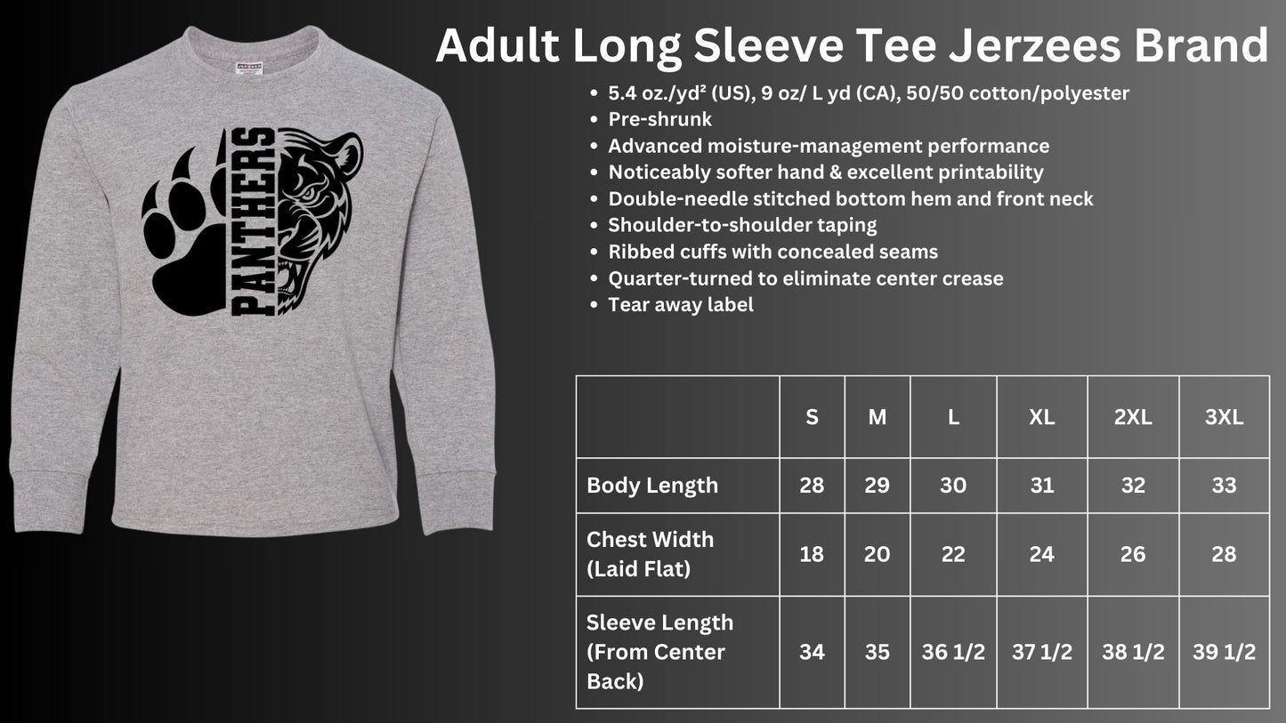 🐾MMS 1/2 Claw 1/2 Panther Long Sleeve Tee🐾