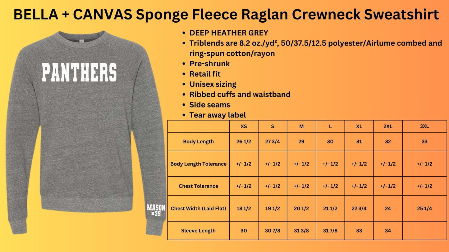 🐾🥎⚾MMS Panthers Softball or Baseball MOM Crew Neck Sweatshirt⚾🥎🐾
