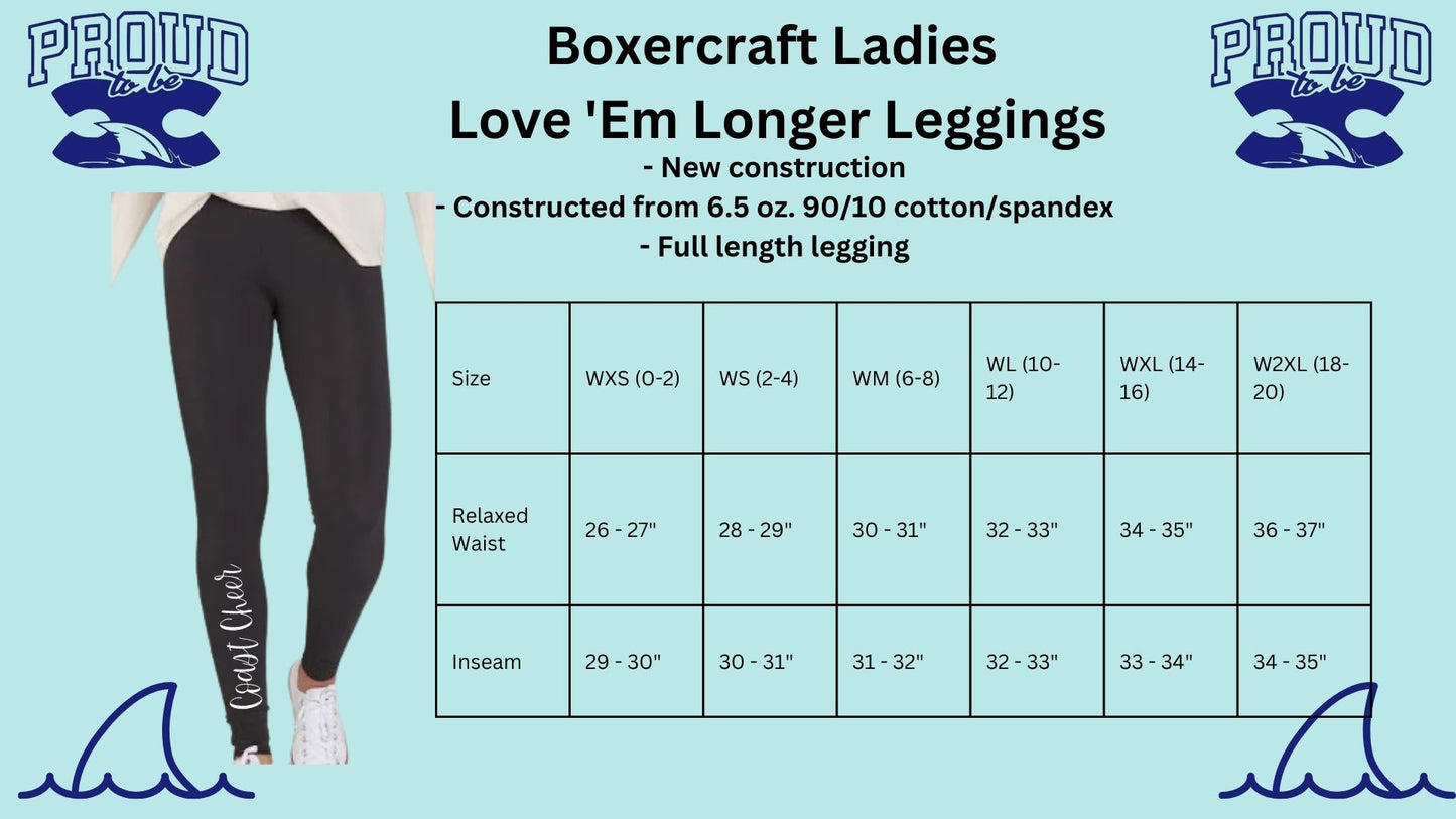 🦈Coast Cheer Leggings🦈