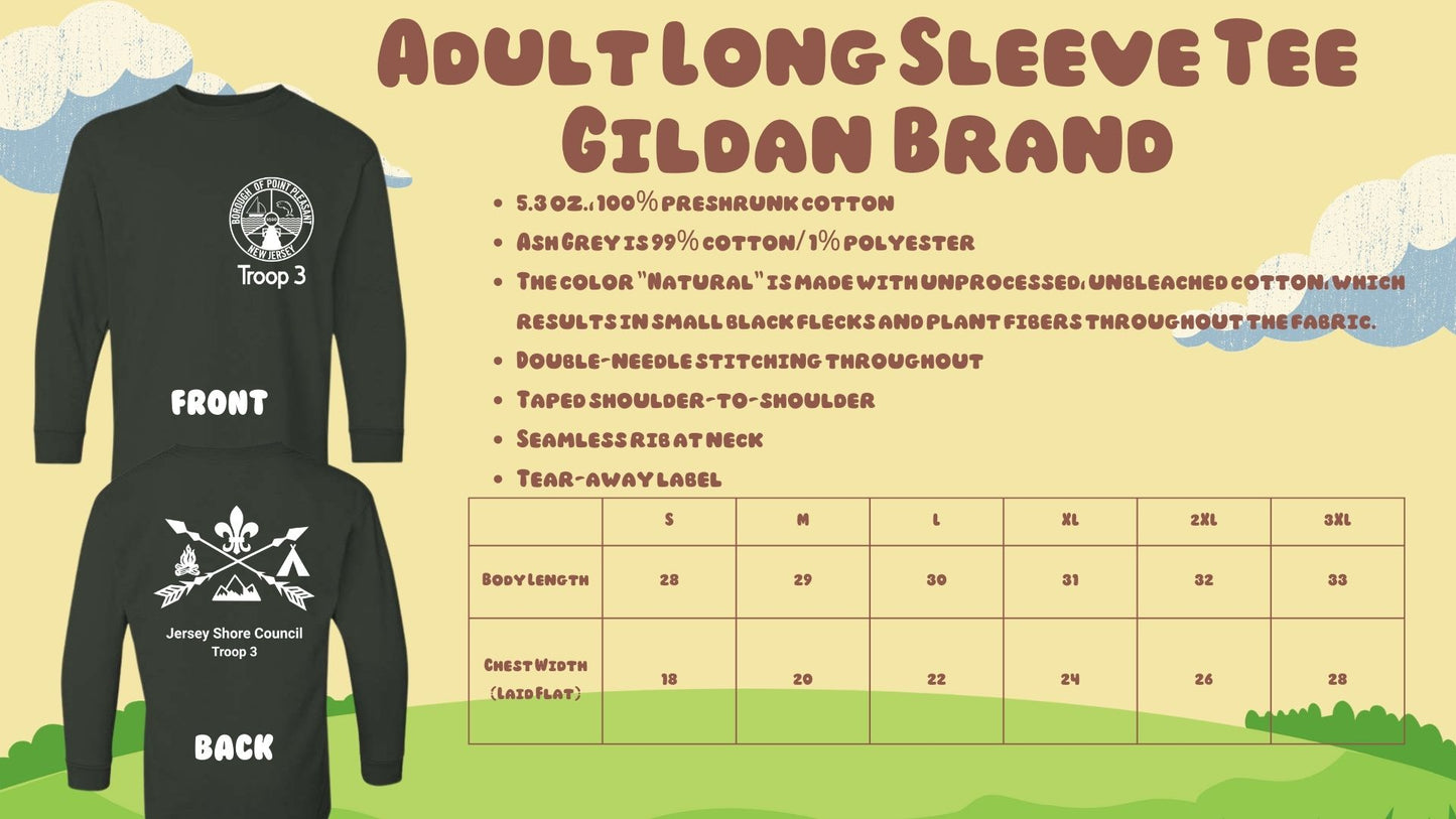 ⛺Troop 3 Long Sleeve Tees⛺