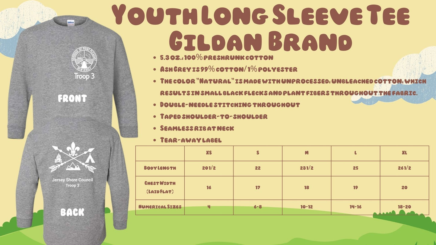 ⛺Troop 3 Long Sleeve Tees⛺