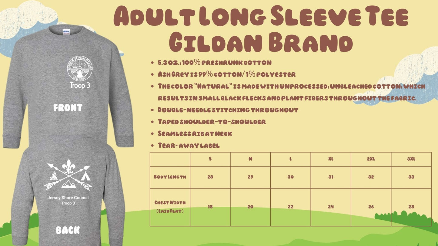 ⛺Troop 3 Long Sleeve Tees⛺