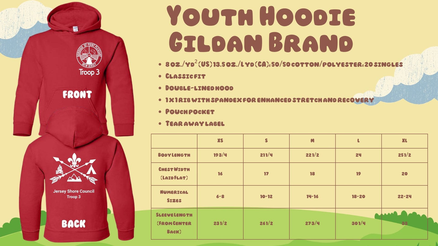 ⛺Troop 3 Hoodies⛺