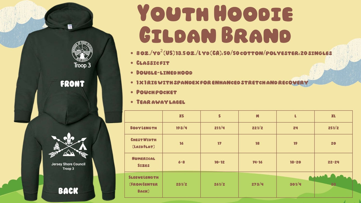 ⛺Troop 3 Hoodies⛺