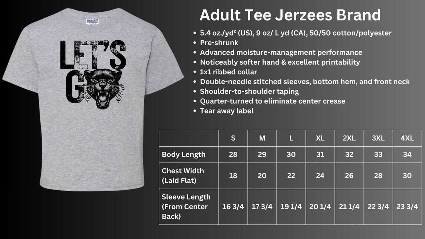 🐾MMS Let's Go Panthers Short Sleeve Tee🐾