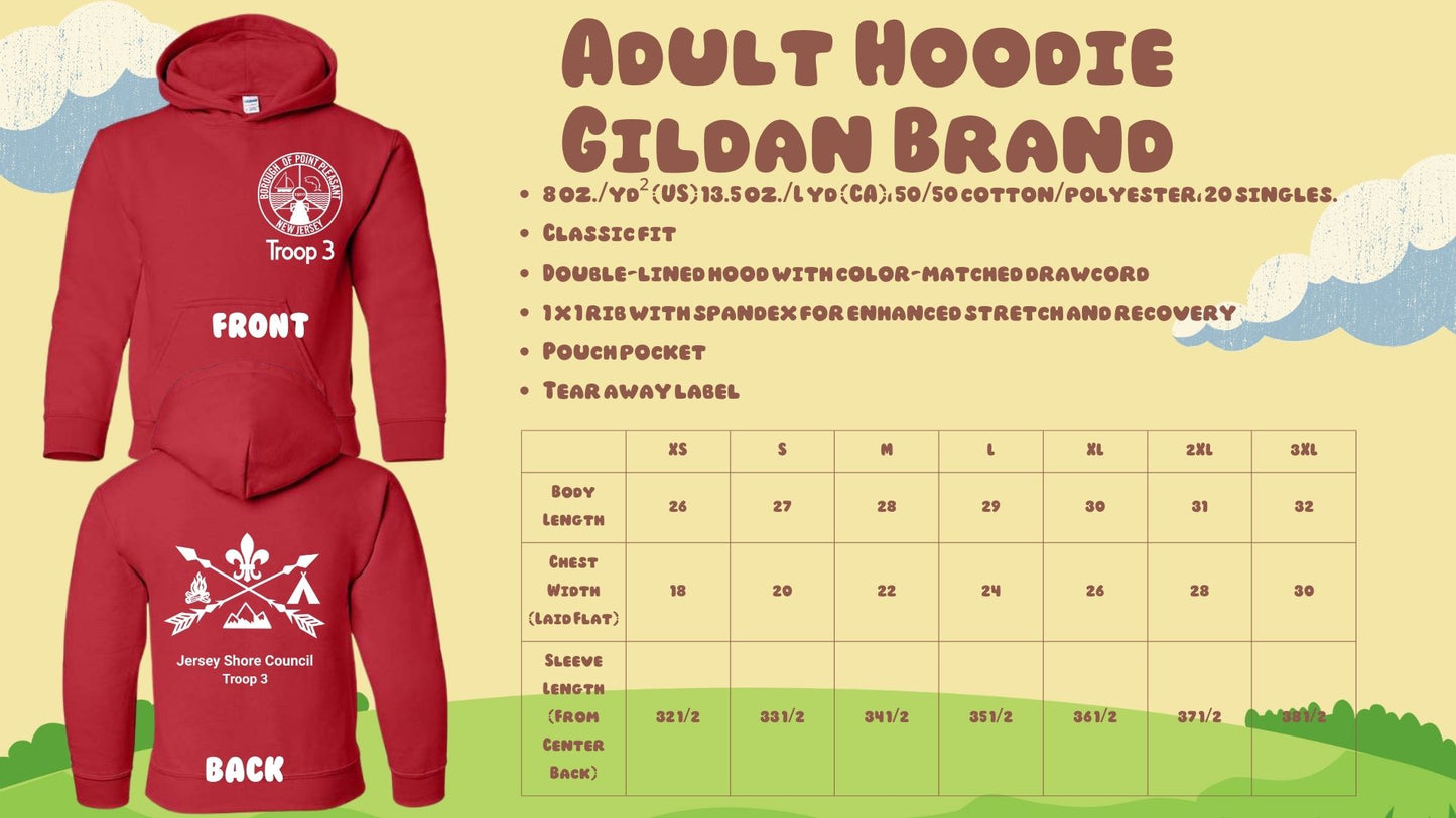 ⛺Troop 3 Hoodies⛺