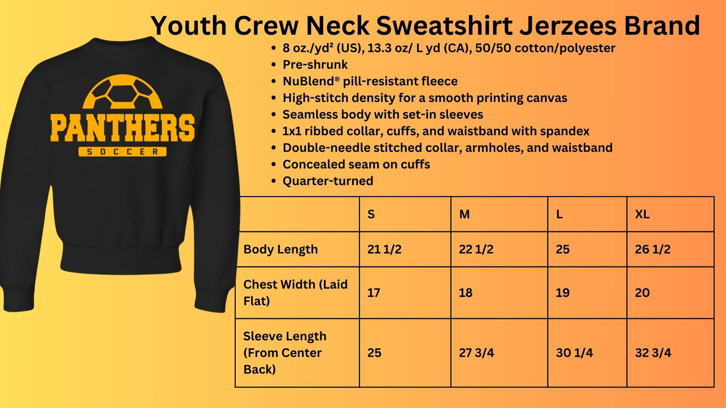 🐾⚽MMS Panthers Soccer Crew Neck Sweatshirt⚽🐾