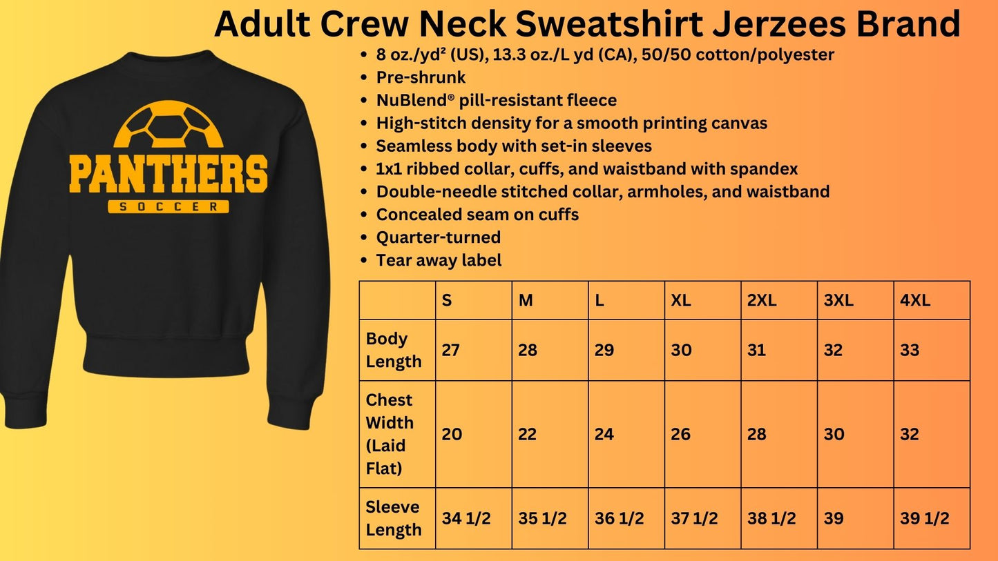 🐾⚽MMS Panthers Soccer Crew Neck Sweatshirt⚽🐾