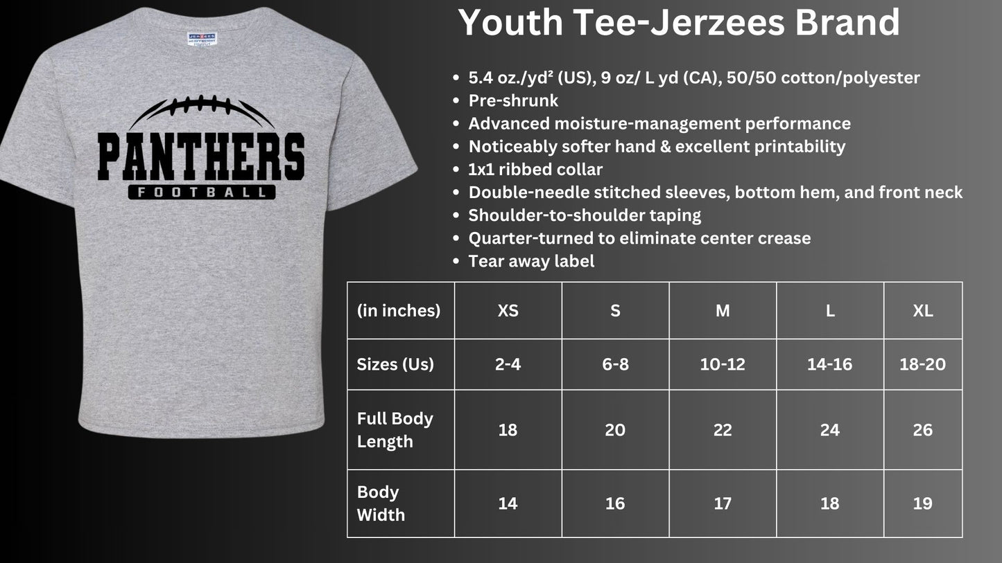 ๐พ๐MMS Panthers Football Short Sleeve Tee๐๐พ