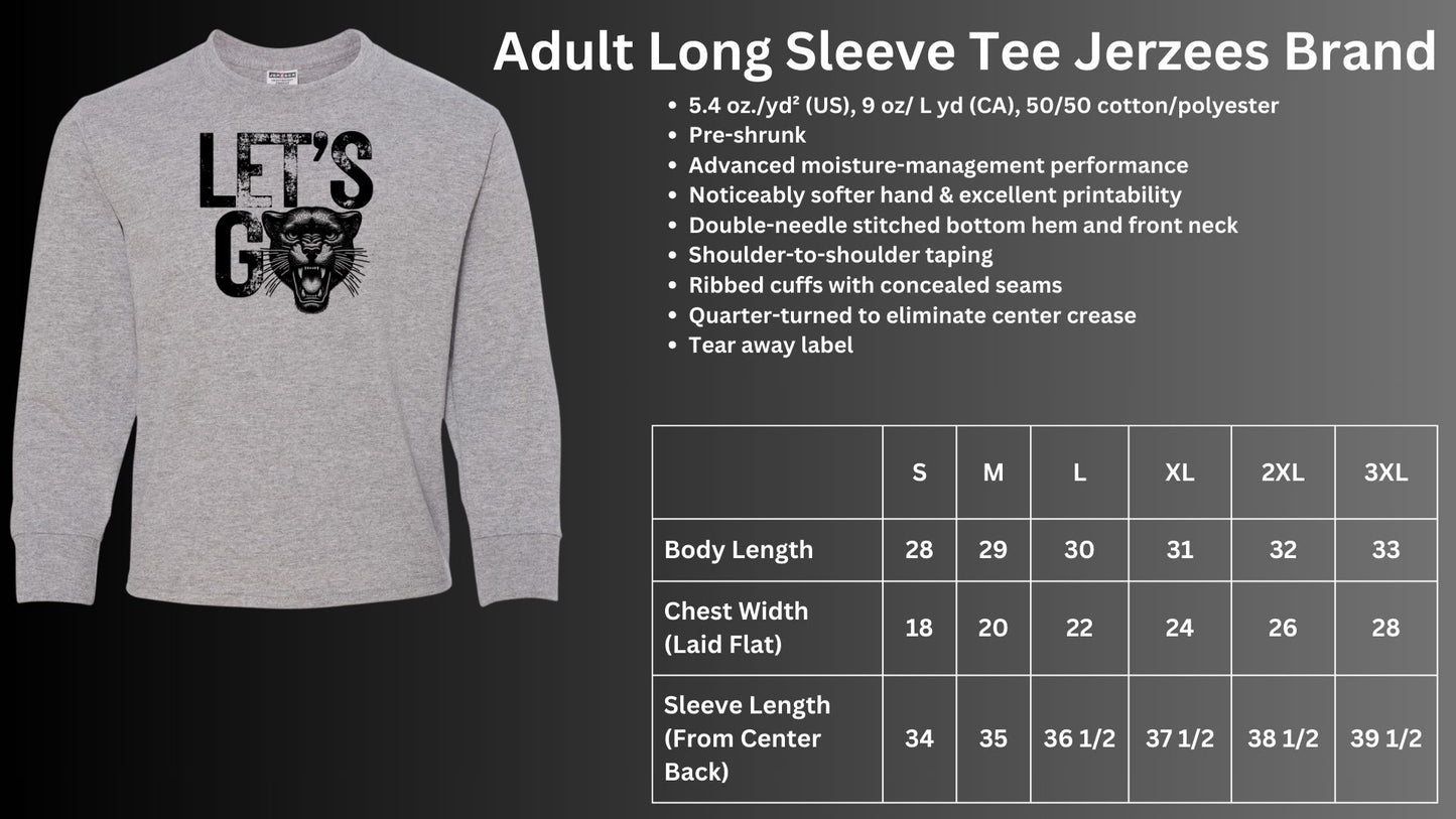 🐾MMS Let's Go Panthers Long Sleeve Tee🐾