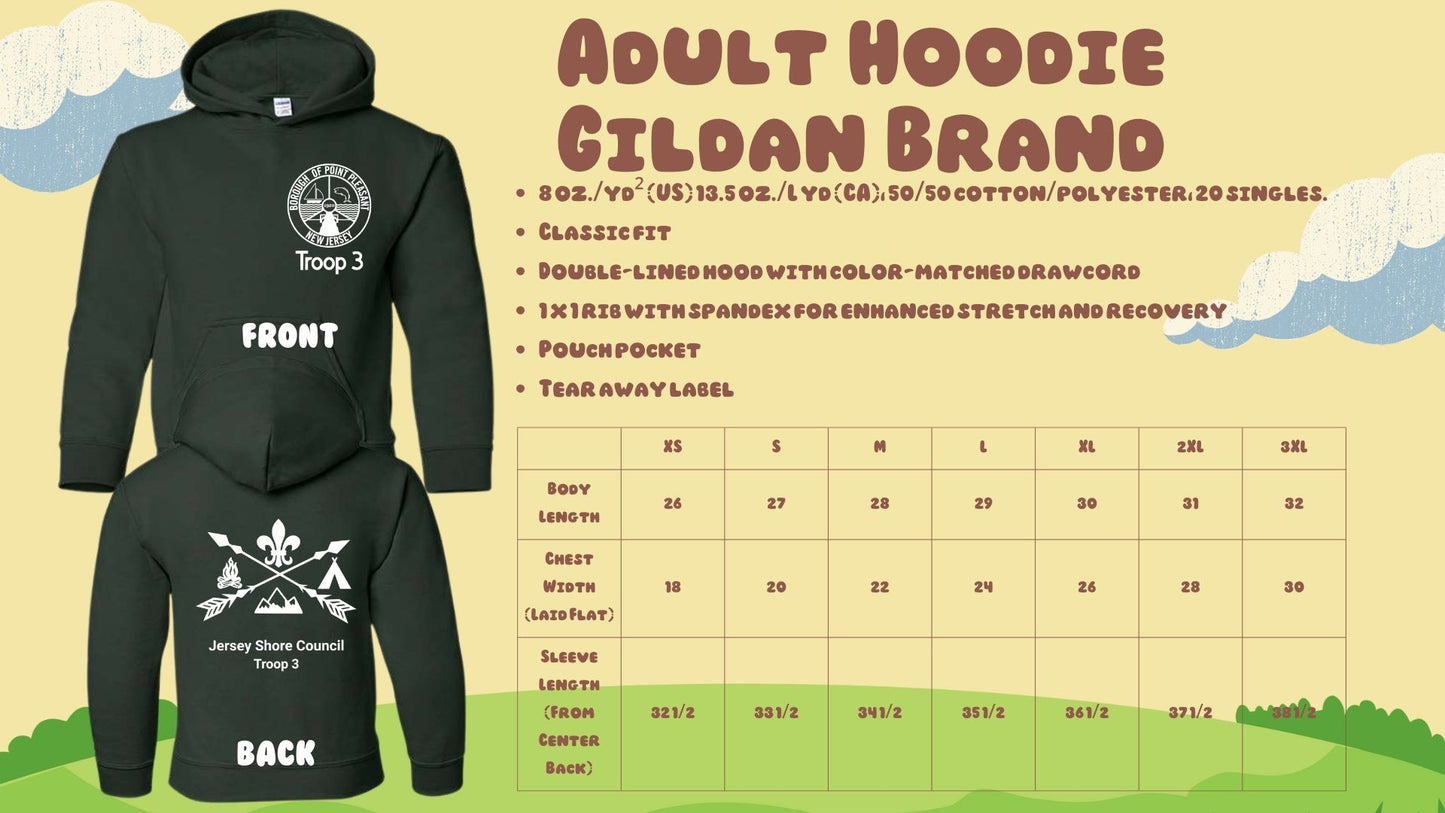 ⛺Troop 3 Hoodies⛺