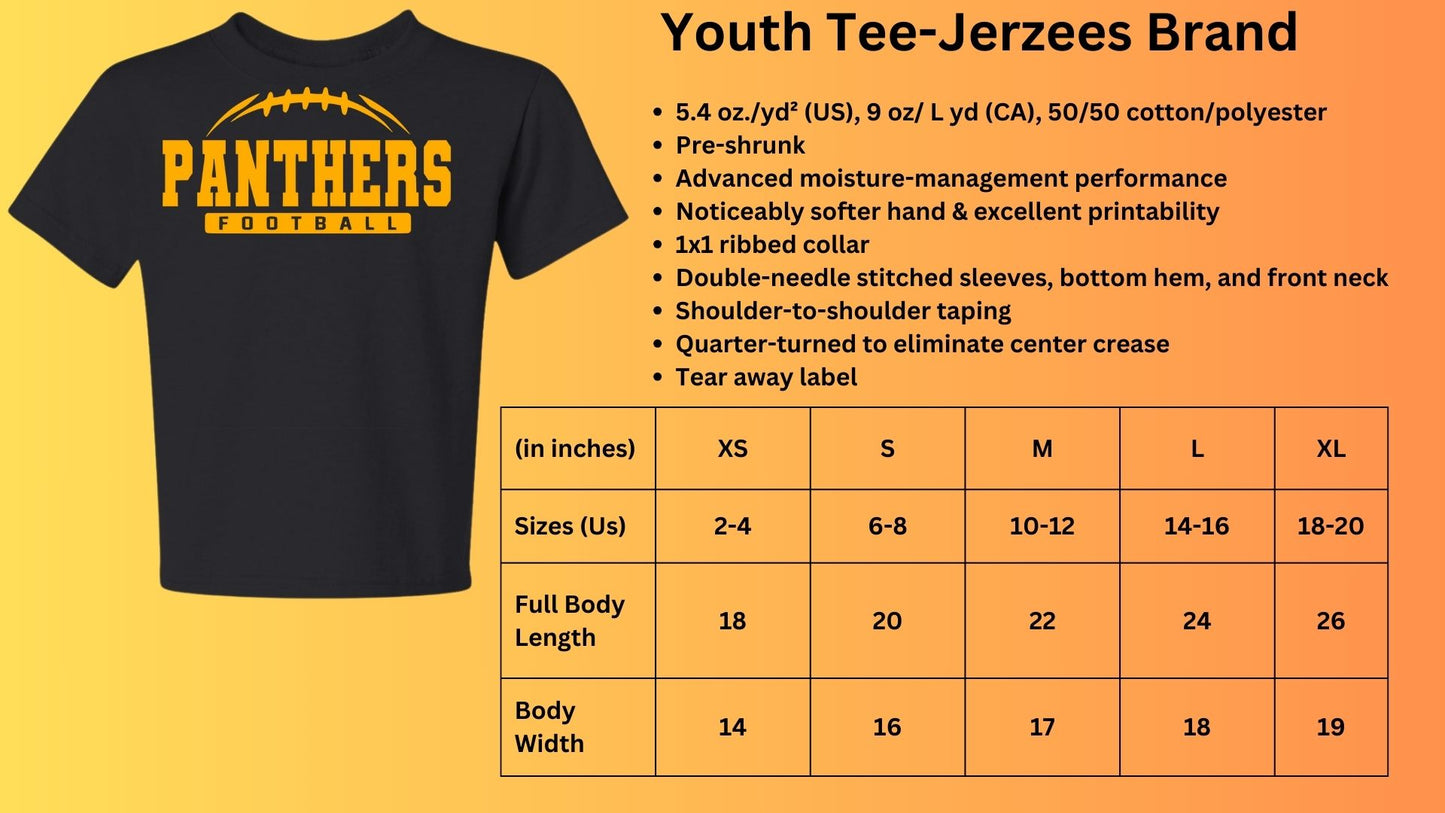 ๐พ๐MMS Panthers Football Short Sleeve Tee๐๐พ