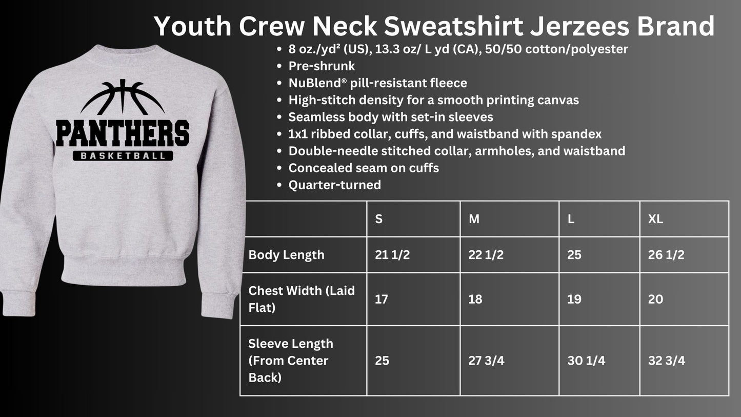 🐾🏀MMS Panthers Basketball Crew Neck Sweatshirt🏀🐾