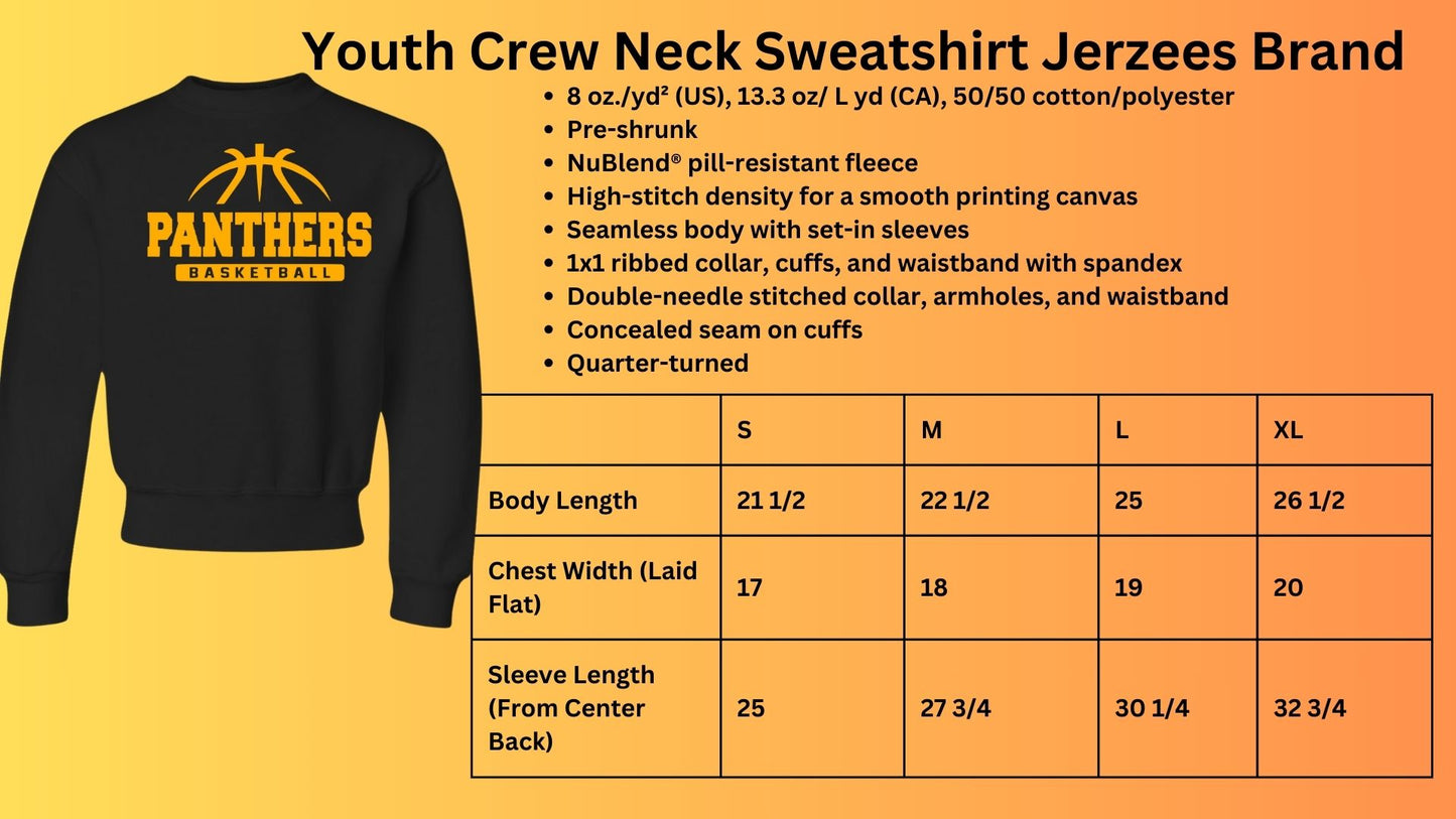 🐾🏀MMS Panthers Basketball Crew Neck Sweatshirt🏀🐾