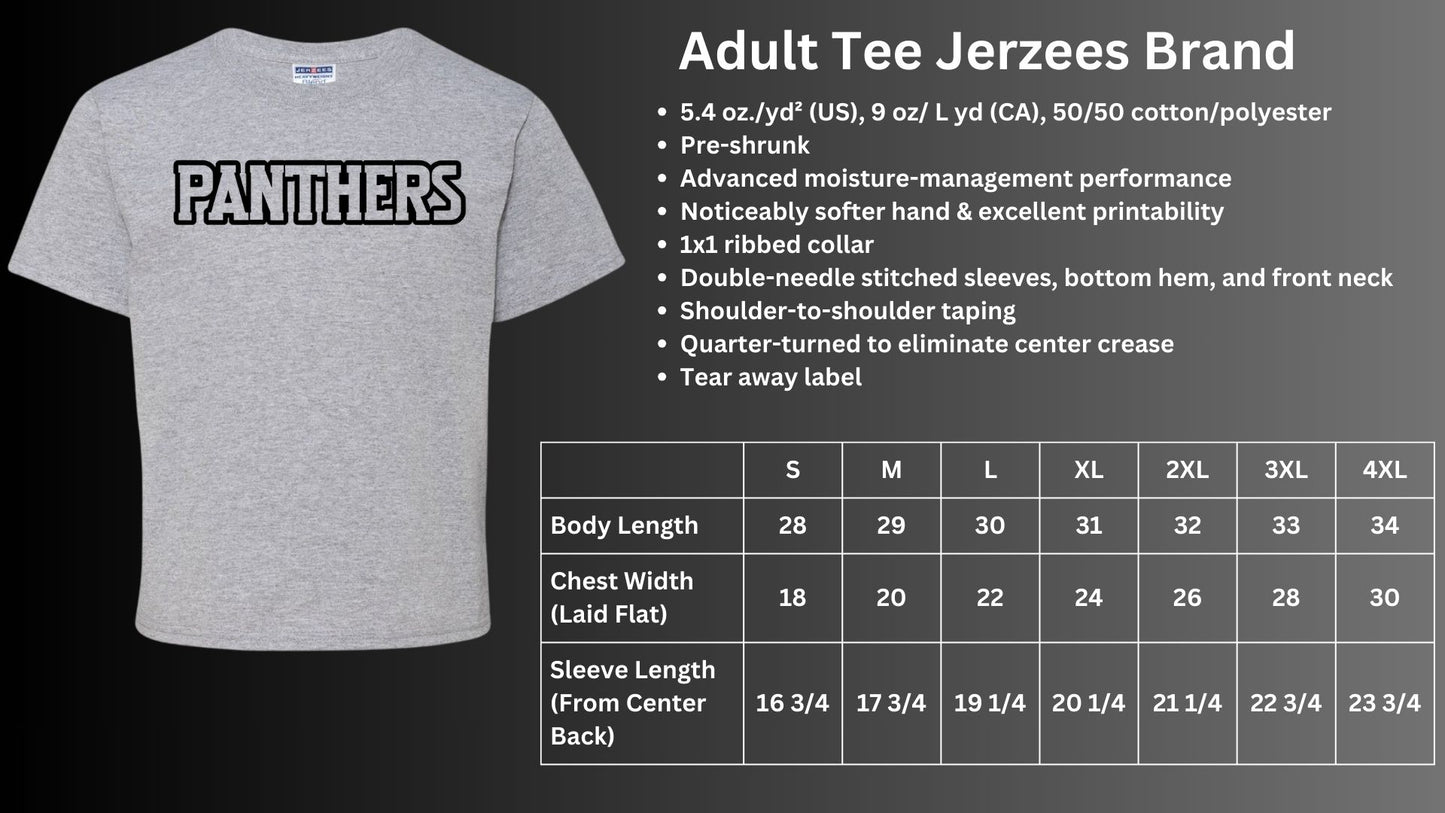 🐾MMS PANTHERS outline Short Sleeve Tee🐾