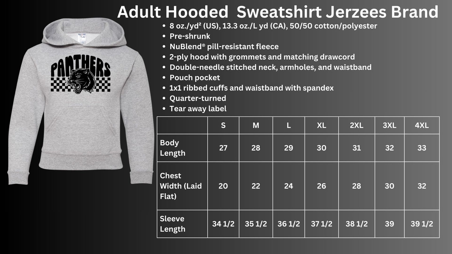 🐾MMS Bubble Checkered Panther Hoodie Sweatshirt🐾