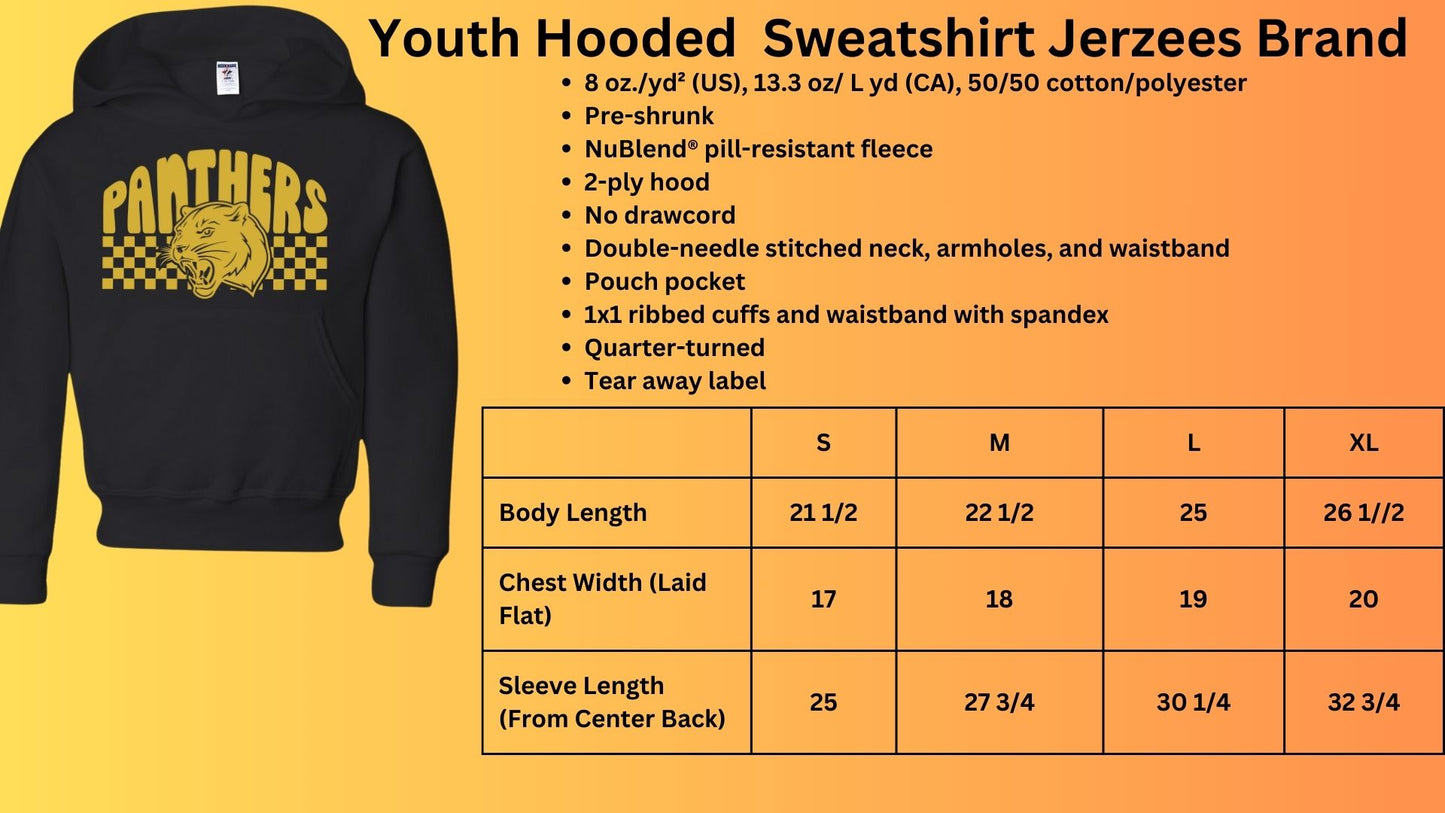 🐾MMS Bubble Checkered Panther Hoodie Sweatshirt🐾