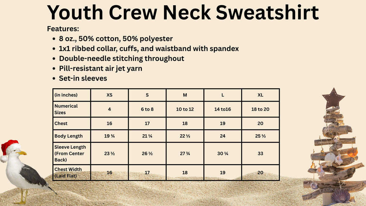 🌴🎅Youth Crew Neck Sweatshirts🌴🎅