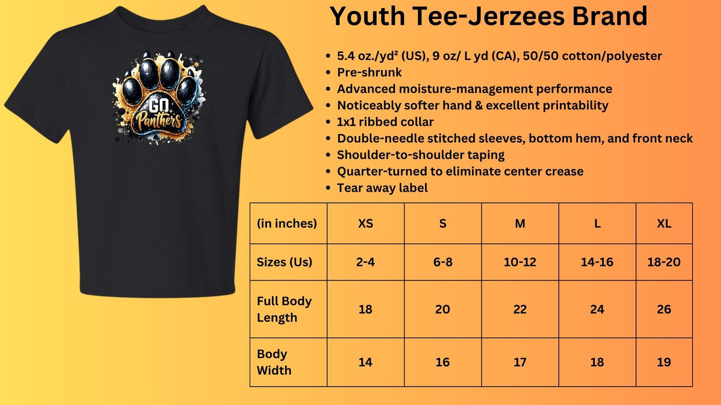 🐾MMS Go Panthers Short Sleeve Tee🐾