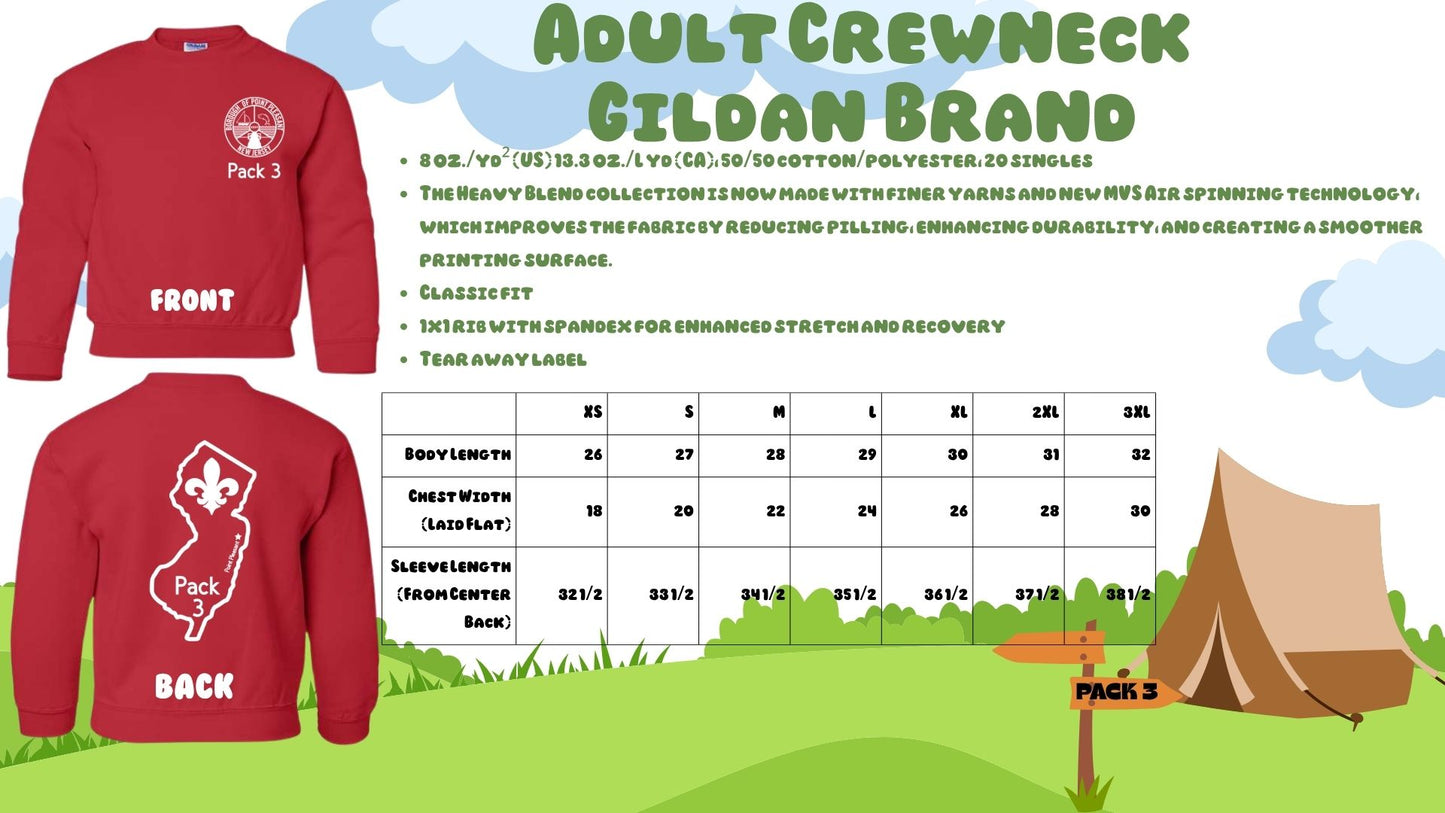 ⛺Pack 3 Crew Neck Sweatshirts⛺