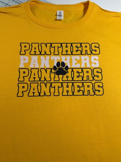 🐾Panthers Stacked Paw Print🐾