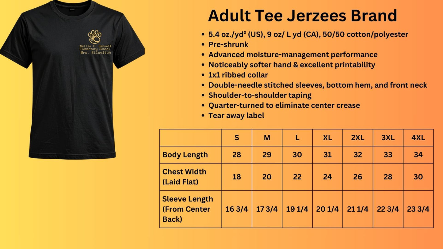 🐾Panther Wave Staff Personalized Short Sleeve Tee🐾