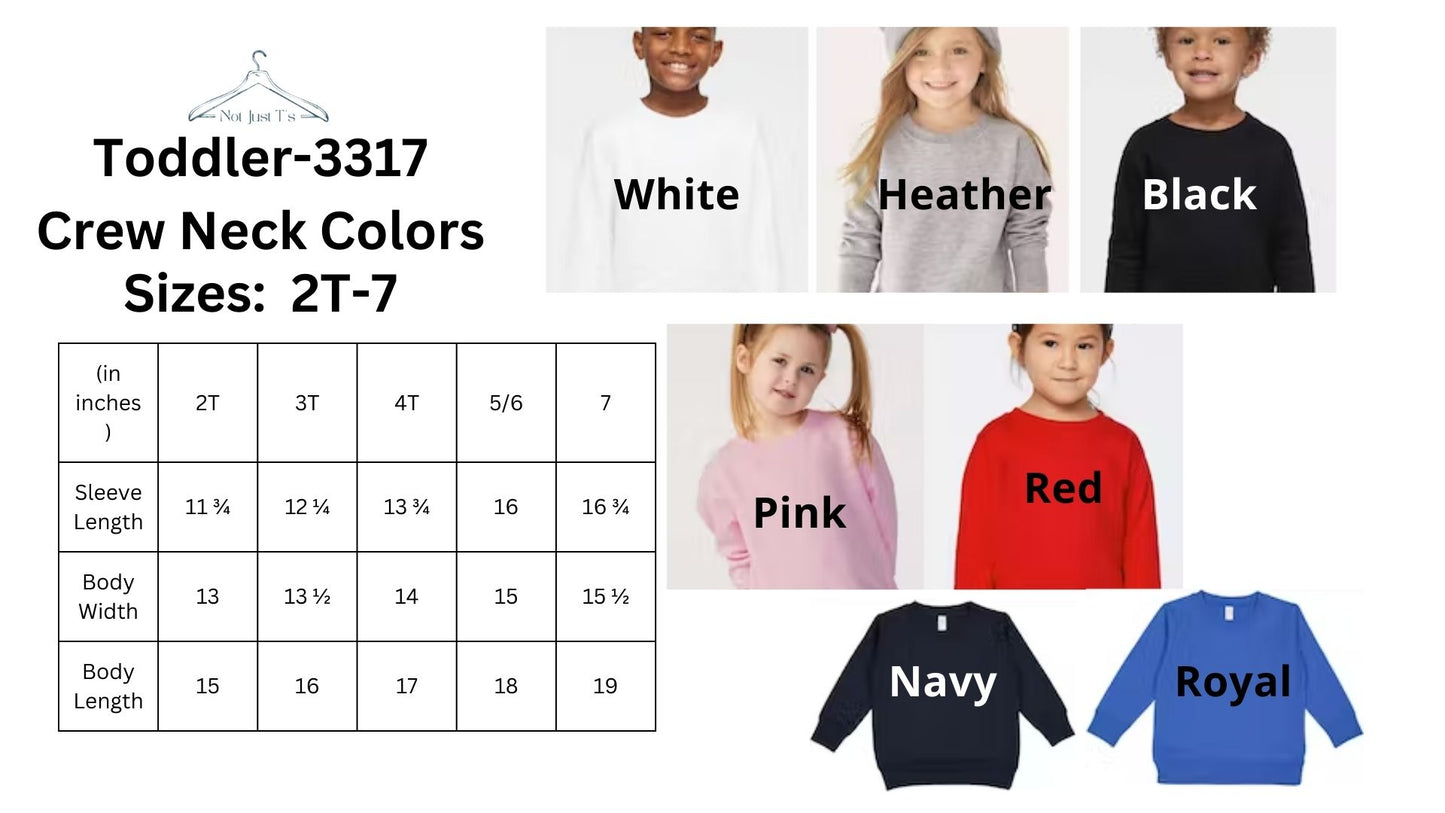 👶Toddler Custom Colors and Sizes👶