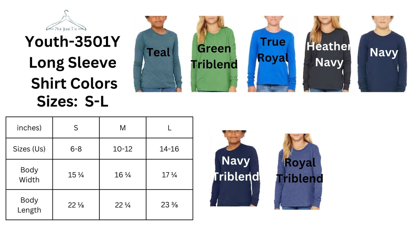 👧🏻👦🏻Youth Custom Colors and Sizes👦🏻👧🏻