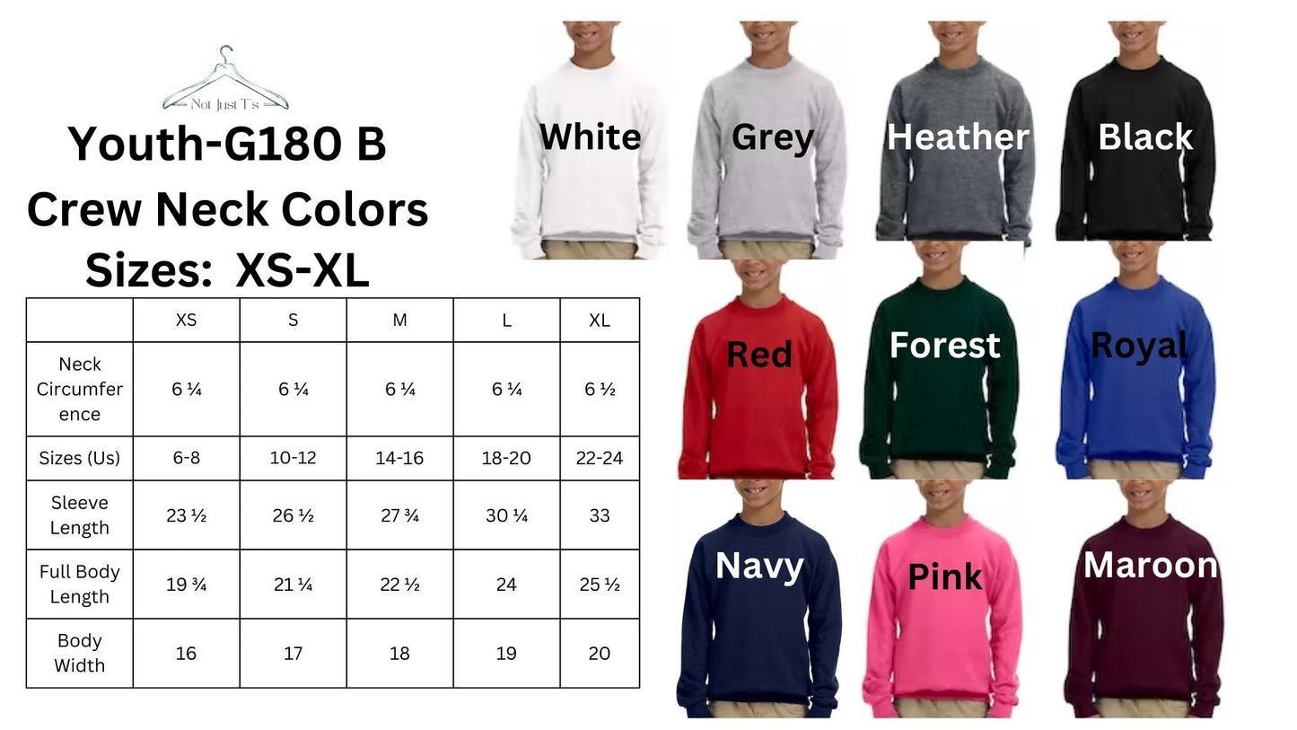 👧🏻👦🏻Youth Custom Colors and Sizes👦🏻👧🏻