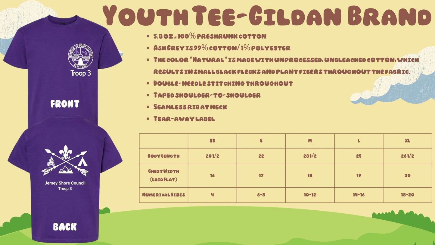 ⛺Troop 3 Short Sleeve Tees⛺