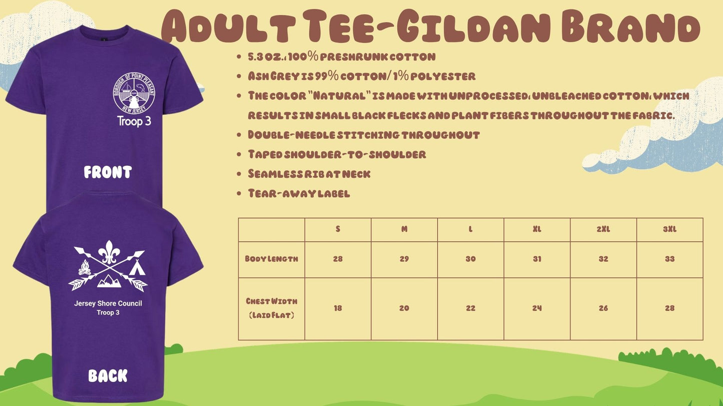 ⛺Troop 3 Short Sleeve Tees⛺